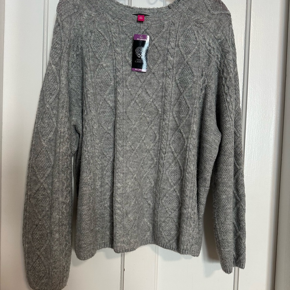 Vince Camuto NWT Size XXL Cable Knit Sweater
